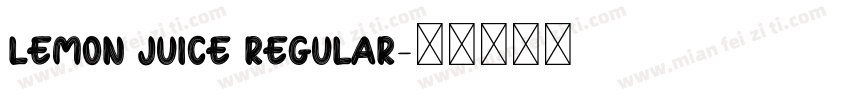 Lemon Juice Regular字体转换